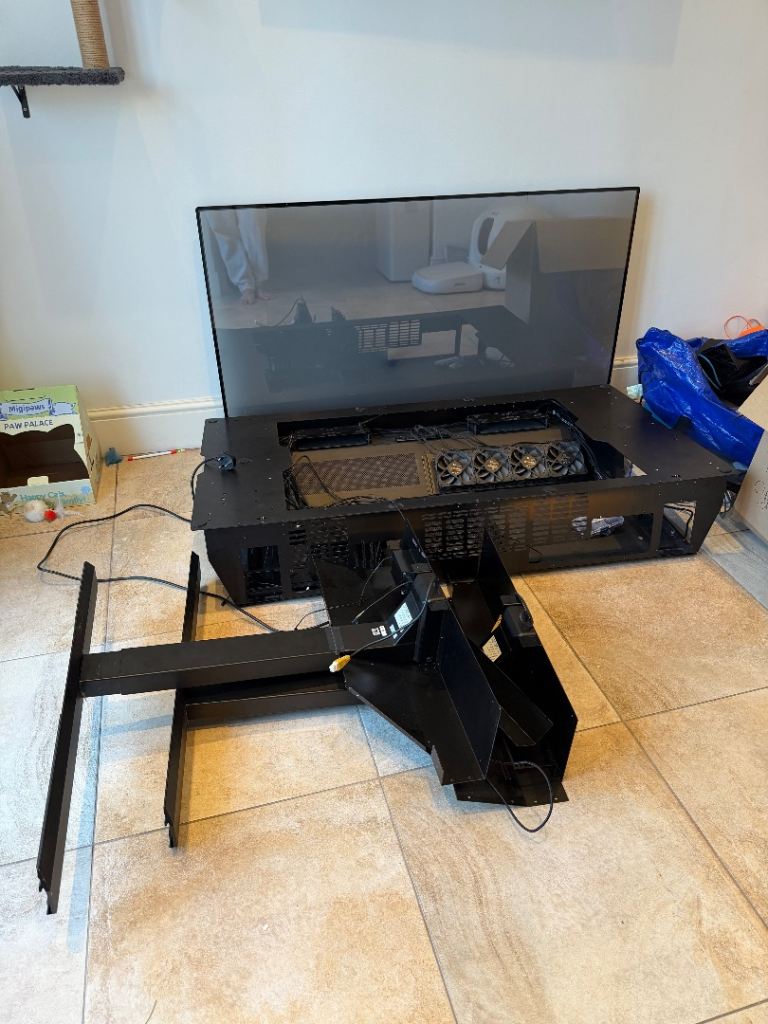 Lian Li DK-05 RGB Dual-System Electric Standing Desk Computer Case