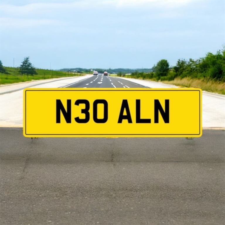 Private number plate