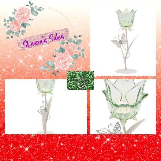 Single Stem Butterfly Candle Holder