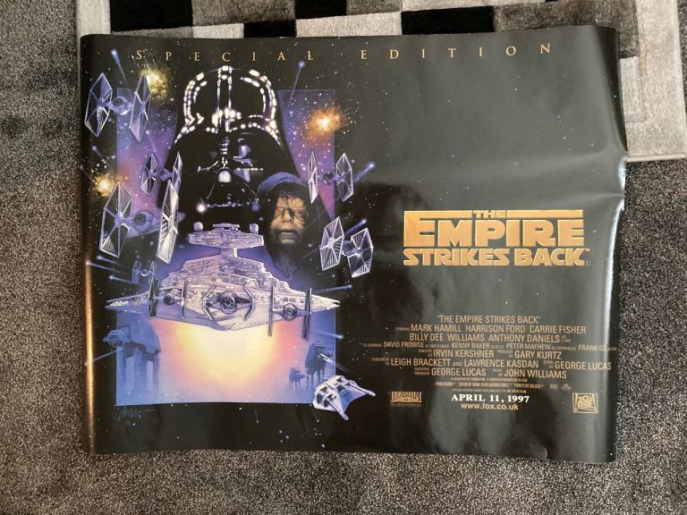 Empire Strikes Back ORIGINAL Quad Film Poster 1997 Special Edition Star Wars