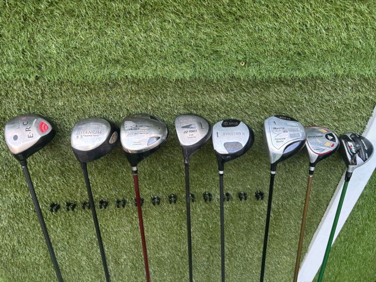  Left-Handed Titanium & Carbon Drivers & Woods Collection From £20 UK delivery & PayPal available 