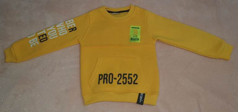 RUHAT Kids Club Childs Boys Yellow Jumper 3 years BRAND NEW