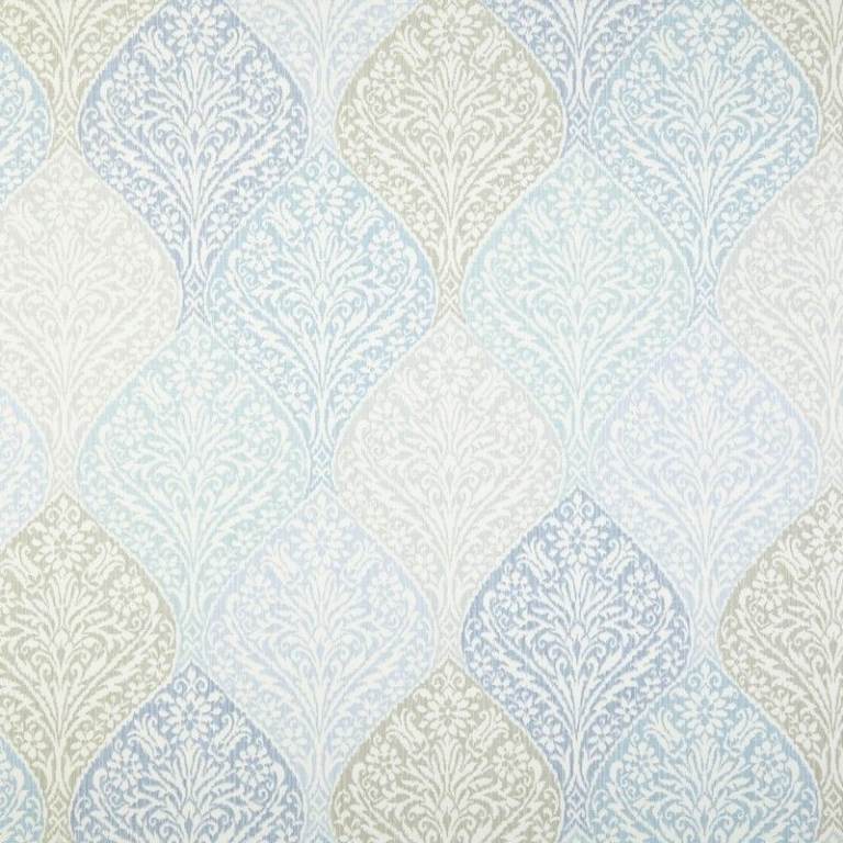 image for Fabric for Sewing Curtains, Blinds, Cushions. Bosworth Chambray Arabesque. 6m Roll. RRP £18/meter