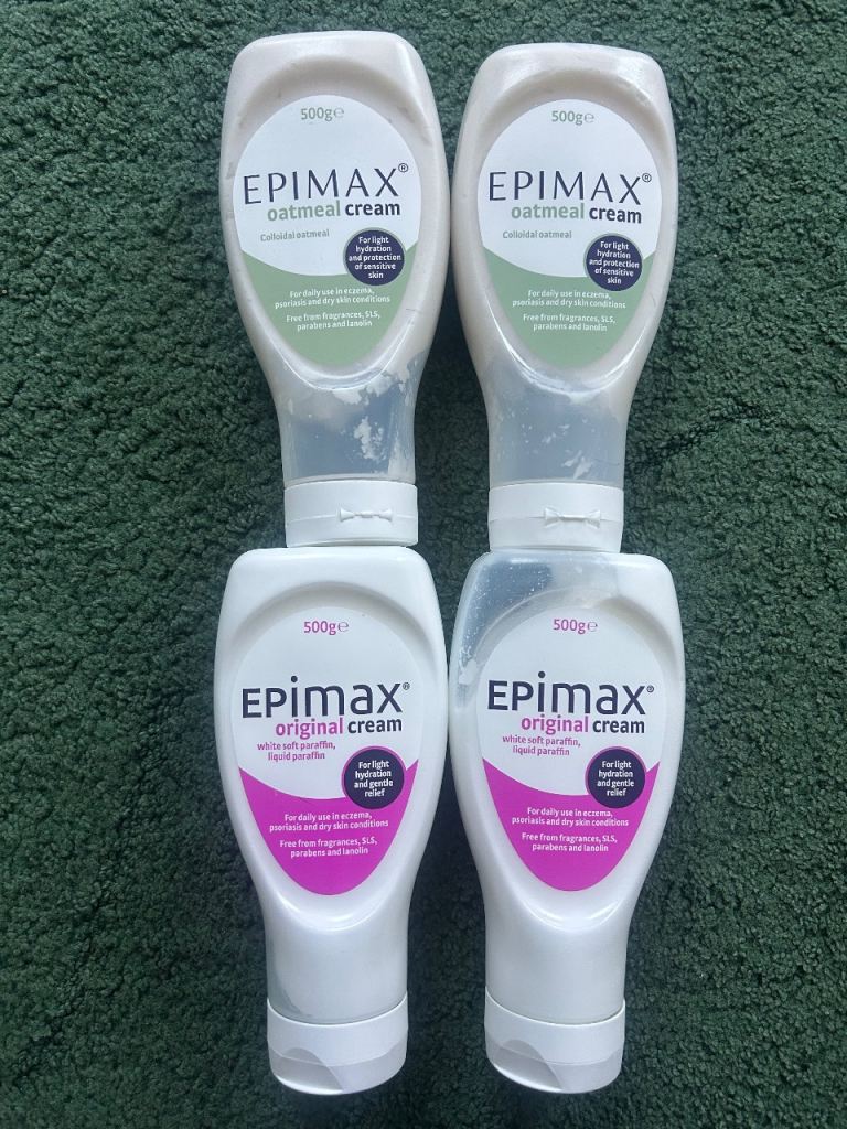 Epimax Oatmeal and Original Cream 500g Bottles - Brand New