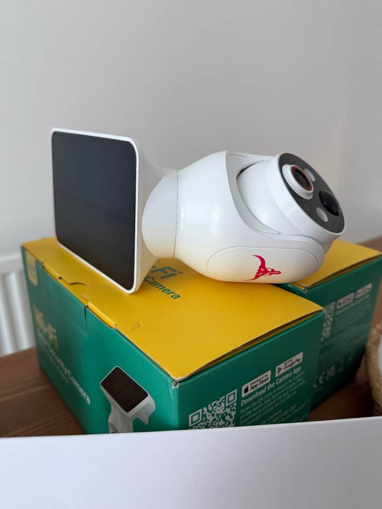 x3 Camtro solar powered security cameras