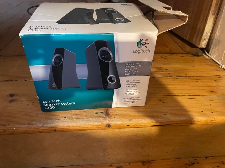 Logitech speakers in box and working