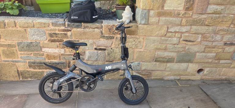 MiRider One 16" Folding Electric Bike – Grey/Black (Missing Key / Offers Welcome)