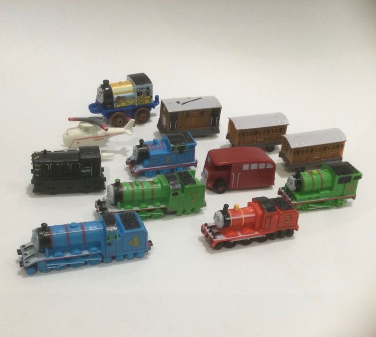 Bundle of Thomas the Tank Engine minis Mattel various collectible Bertie and Harold