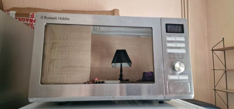 Russell Hobbs Microwave - Silver, Good Condition