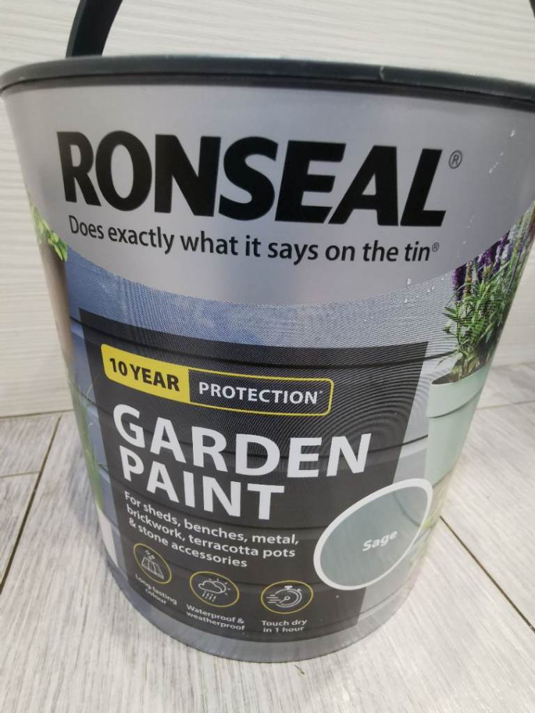 Ronseal Sage Matt Multi-surface Exterior Protector Garden paint, 2.5L Tin