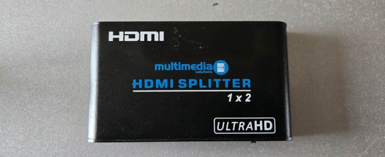 Multimedia Solutions (MMS) UHD 1x2 HDMI Splitter HDCP 2.2 4K2K at 60Hz (Ultra HD)
