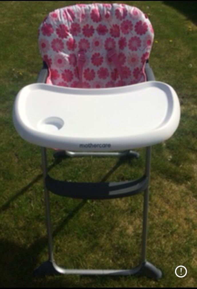 Mothercare High Chair with Floral Pattern – Good Condition