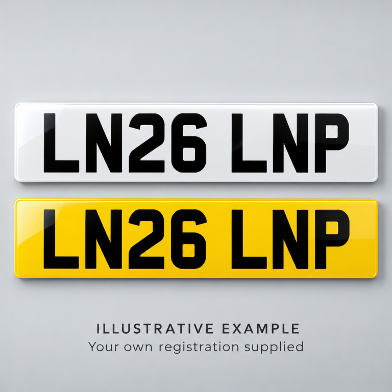 Standard UK Number Plates Pair Front & Rear 520 x 111mm – Wembley