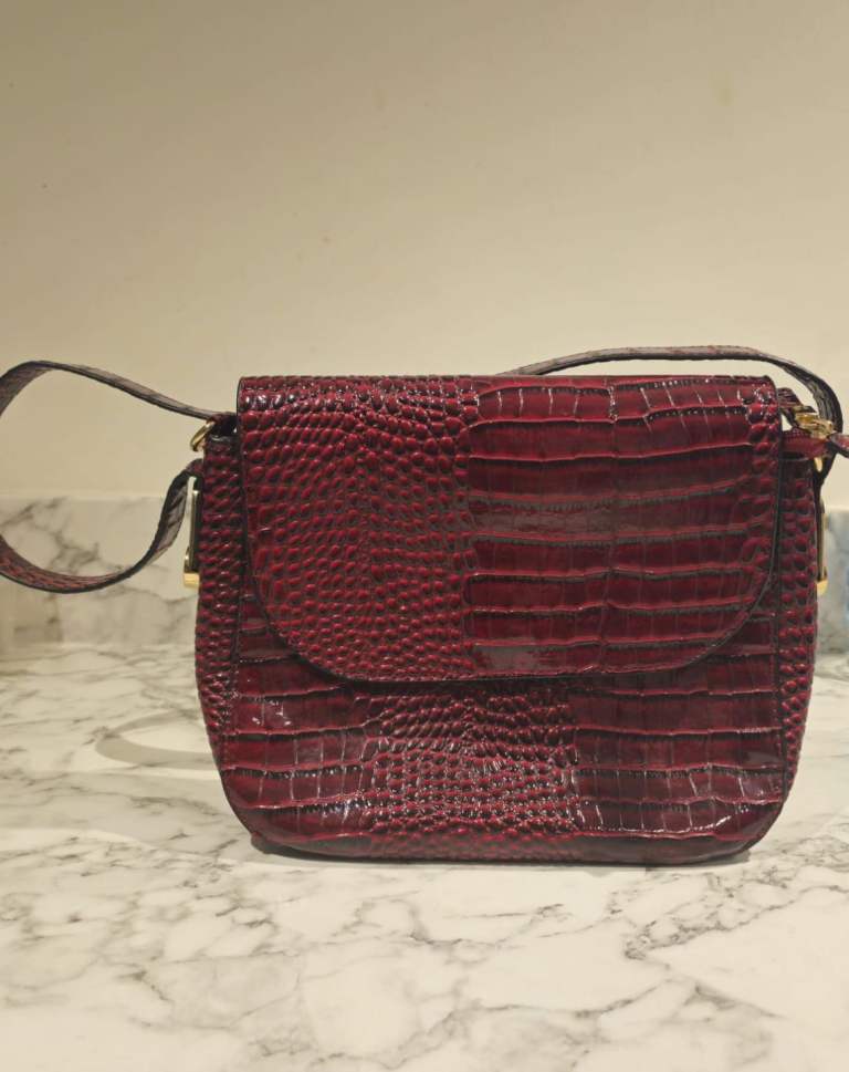Carpisa Red Handbag crocodile leather brand new 
