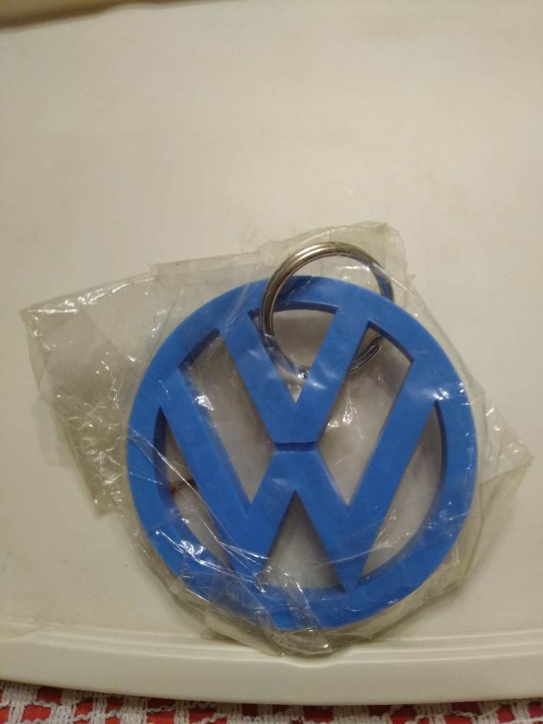 NEW Key Fob VW Blue Plastic