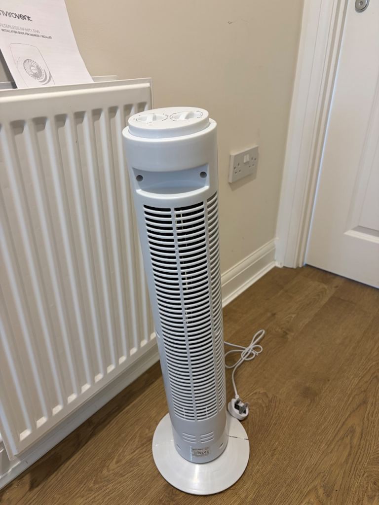 Signature White Tower Fan - Good Condition