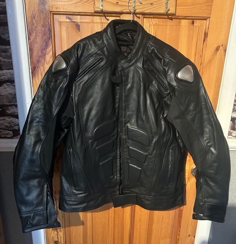 Leather motorcycle jacket xxxl 46/48