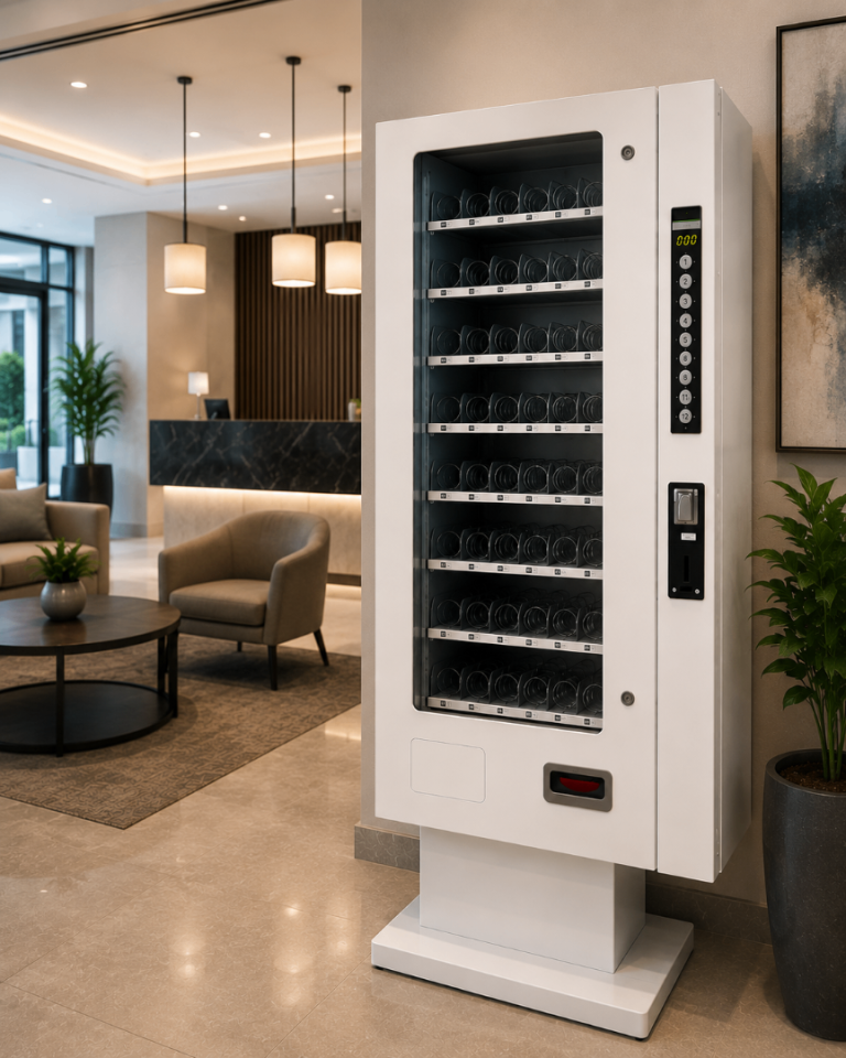 Vending Machines for laundries, hotels, gyms, offices, businesses, showrooms, schools, break areas