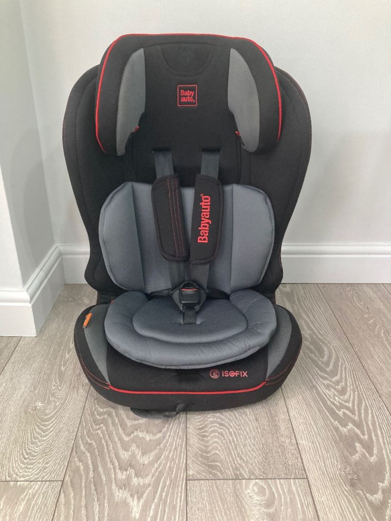 Babyauto YODAFix 123 ISOFIX Car Seat - Black/Grey/Red, As Good As New