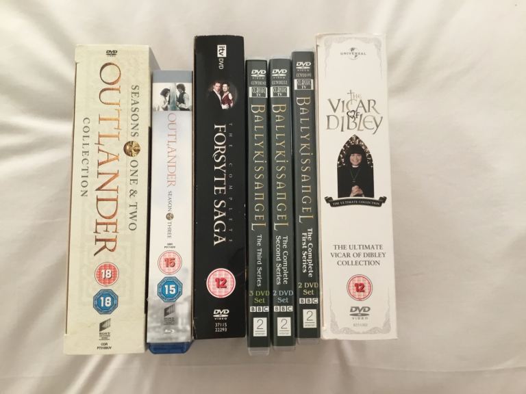 DVD Box Sets: Outlander, Forsyte Saga, Ballykissangel, Vicar of Dibley Collections