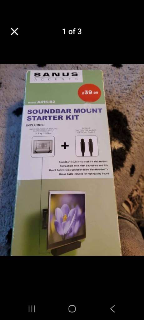 Sanus Accents Soundbar Mount Starter Kit NEW