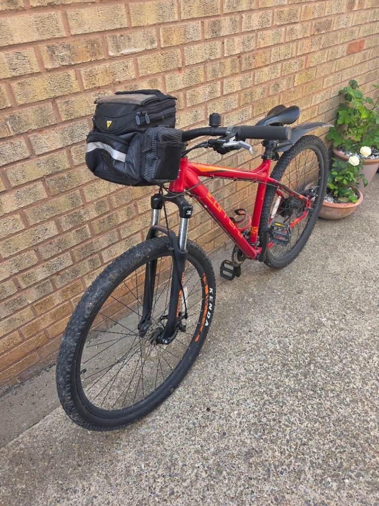 Carrera Hellcat Mountain Bike – Red, Good Condition