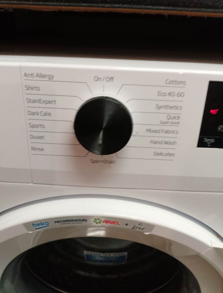 Beko washing machine.