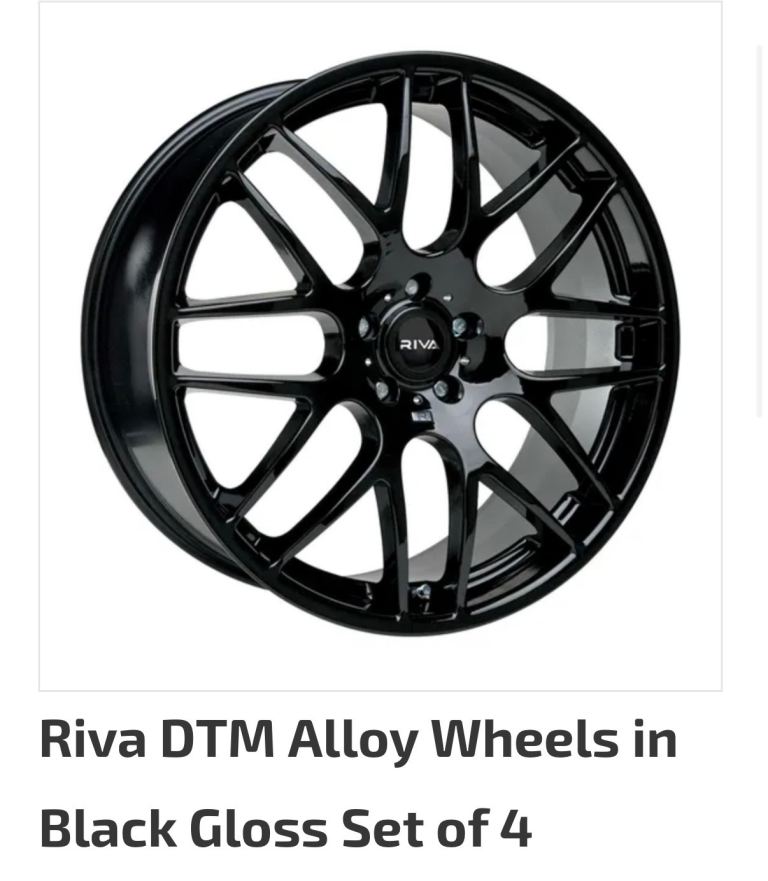 Riva DTM 20inch gloss black wheels for vans VW Land Rover