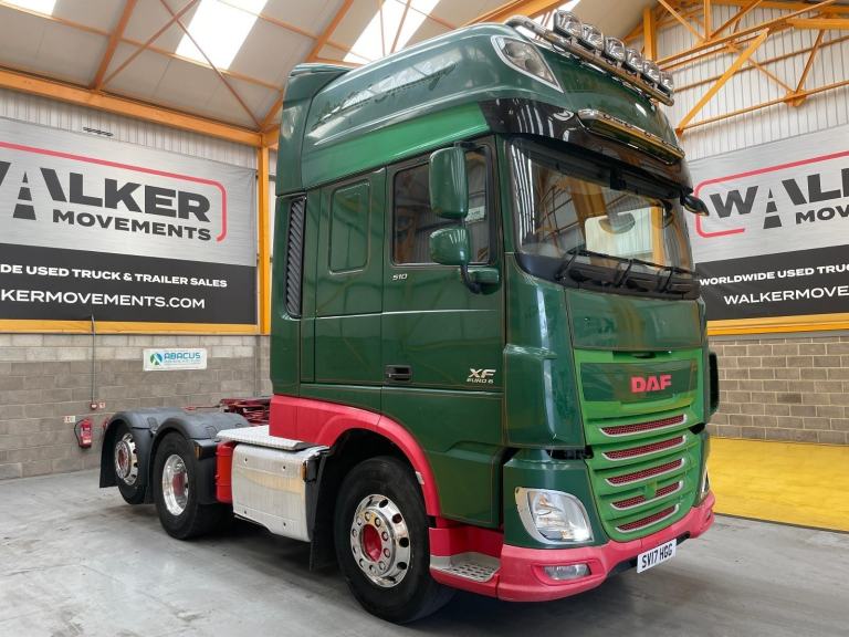 DAF XF106 510 *EURO 6* SUPER SPACE, 6X2 TAG AXLE TRACTOR UNIT - 2017 - SV17 HGG
