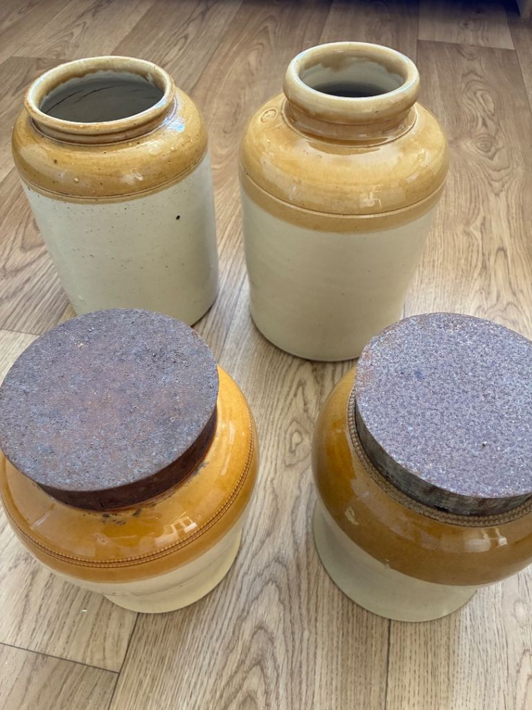Stoneware Storage Jars