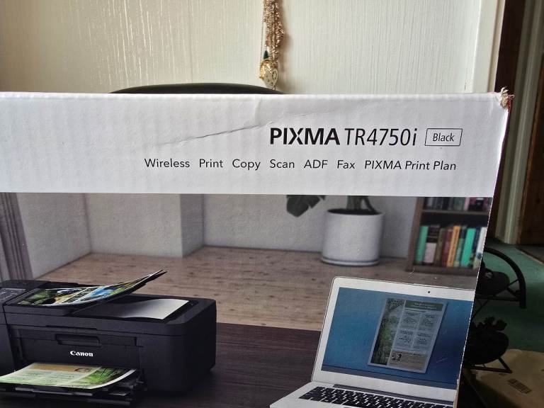 Canon Pixma TR4750i wireless  printer /  Scanner  black Brand New