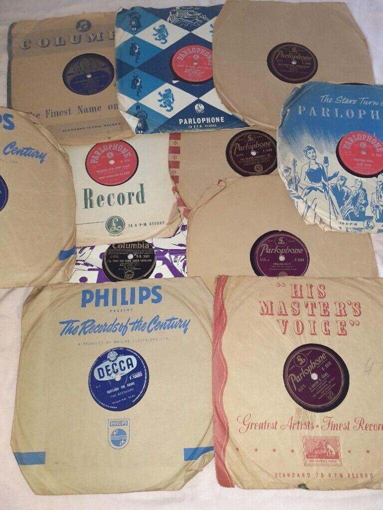 Old 78 rpm records 