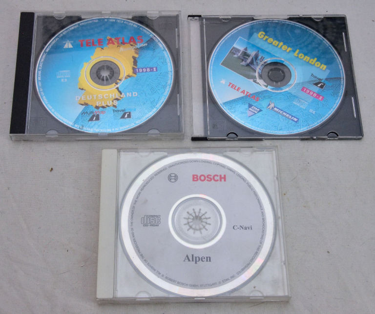 TeleAtlas navigation map CDs Deutschland, London, Alps for Blaupunkt Travelpilot non-DX