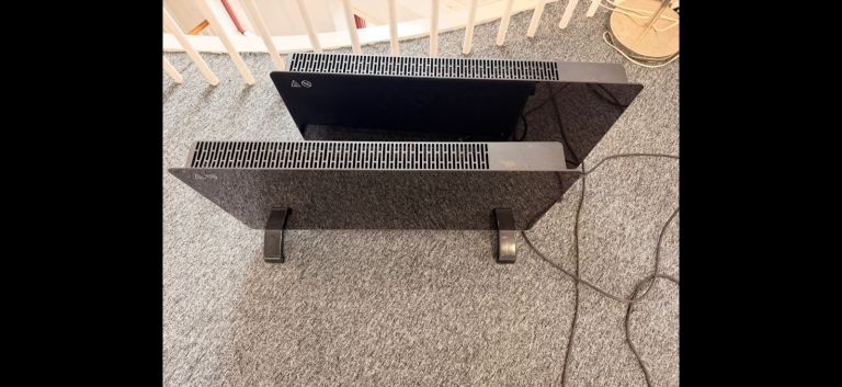 A.S. Electric Panel Heaters - Black, Good Condition
