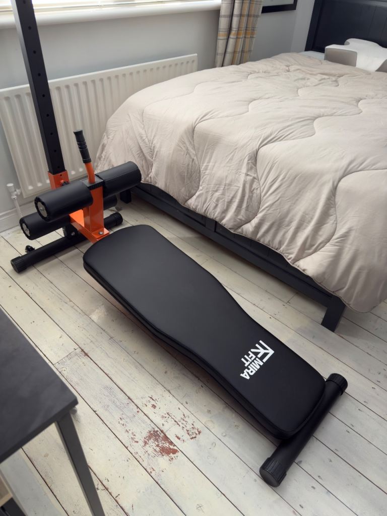 Mirafit Decline Sit Up Bench – Orange and Black, Brand New.