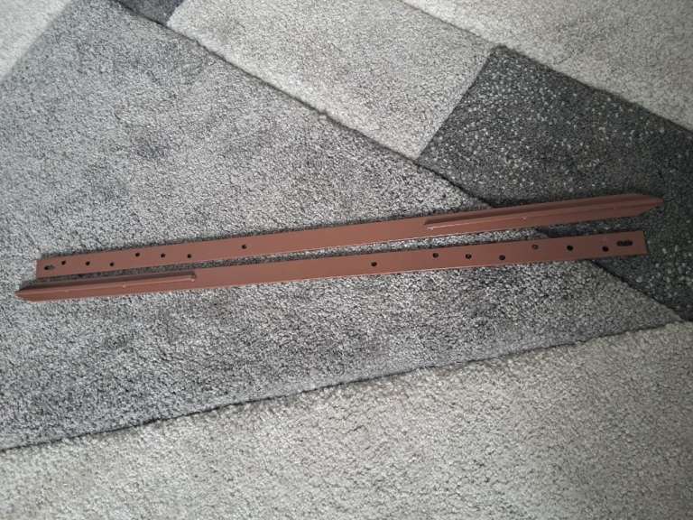 Pair of Wooden Garden Edging Pieces