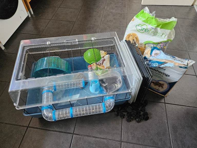Large Hamster Cage, Accessories. And Playpen