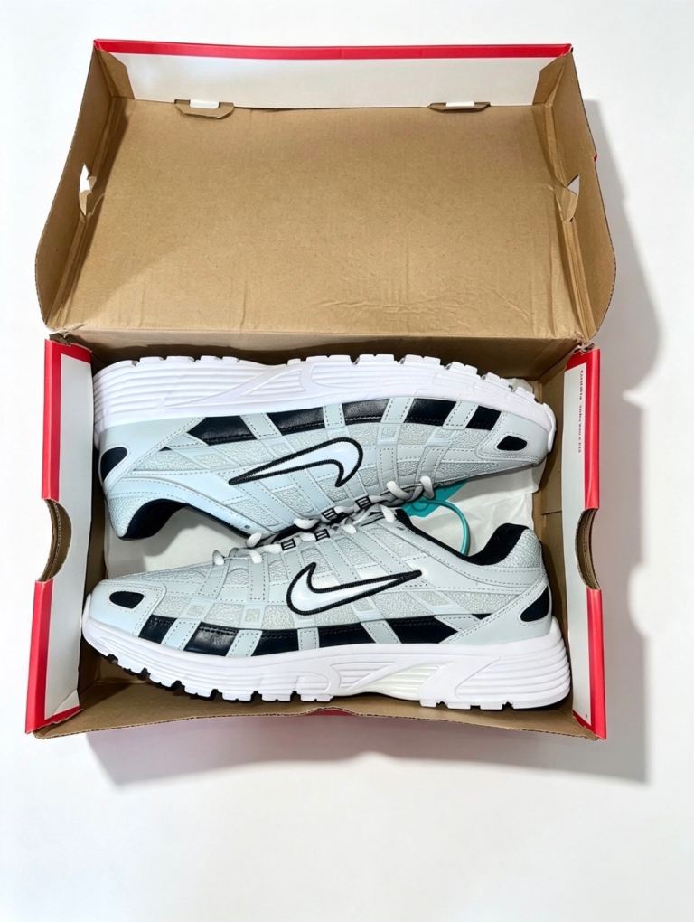 NEW Nike P-6000 Trainers – White/Black, UK Size 9