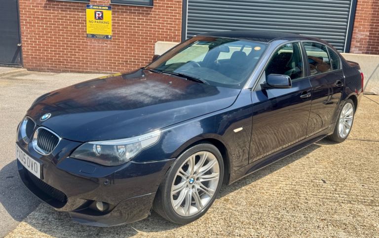 05 PLATE BMW 520I M SPORT MANUAL ULEZ FREE BLACK ONLY 117,000 MILES E60