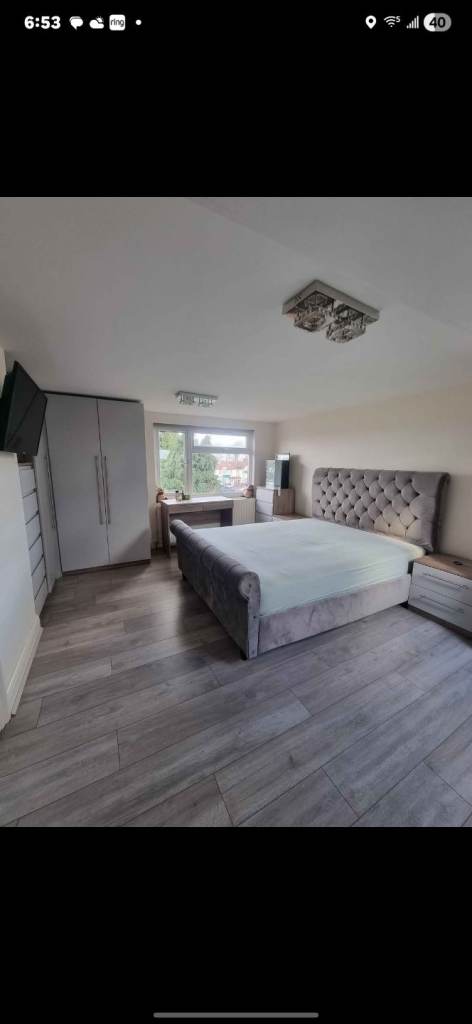 Loft bedroom with ensuite bathroom..