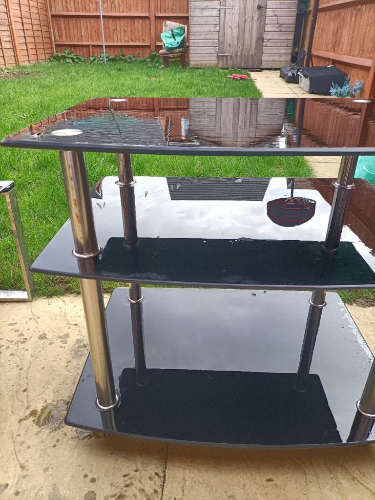 Tv Stand and Glass Table