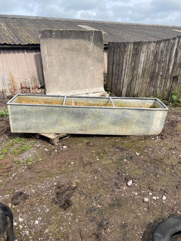 Vintage Galvanised trough / planter