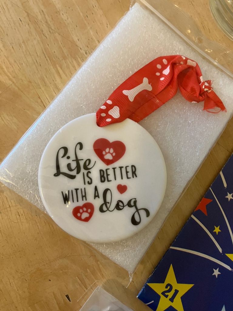 Dog hanging ornament 