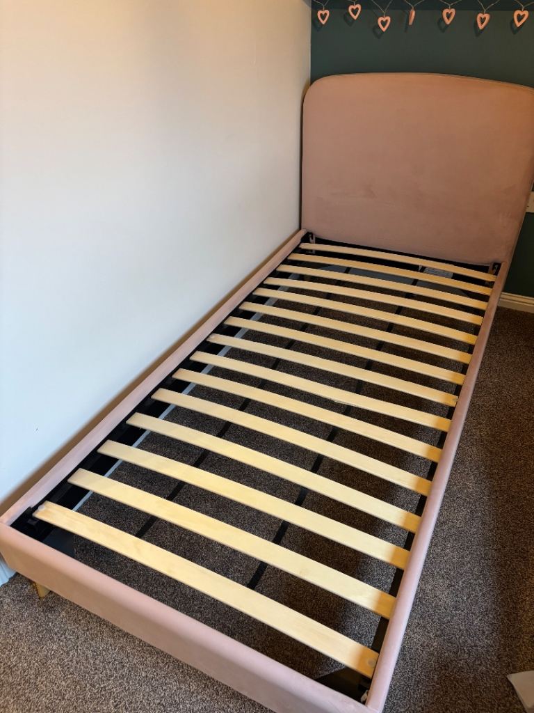 Next Dusty Pink Single Bed
