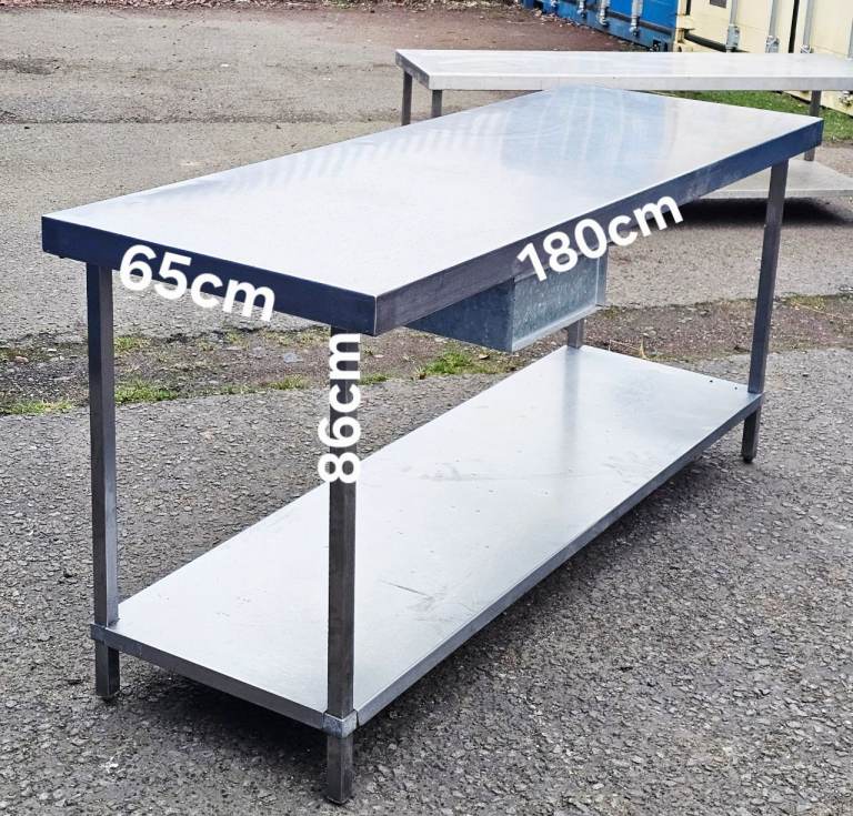 Stainless Steel Commercial Worktop Table. 