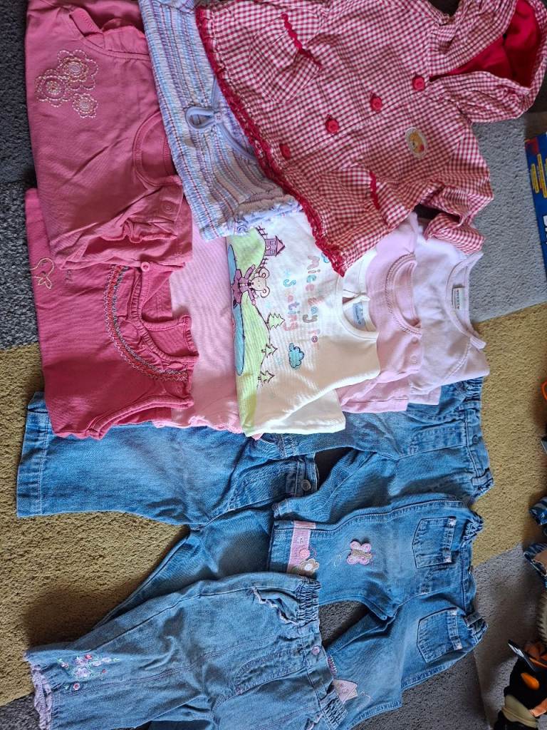 Girls' Clothing Bundle - Jeans, Tops, Jacket - Good Condition