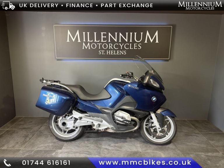 2008 BMW R 1200 RT TOURING MOTORCYCLE WITH THREE PART LUGGAGE