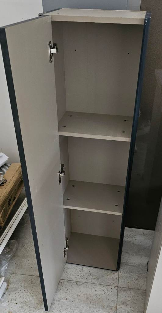 Brand new blue bathroom cabinet