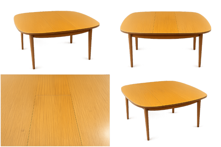 Mid Century Teak Extendable Dining Table – Danish Style
