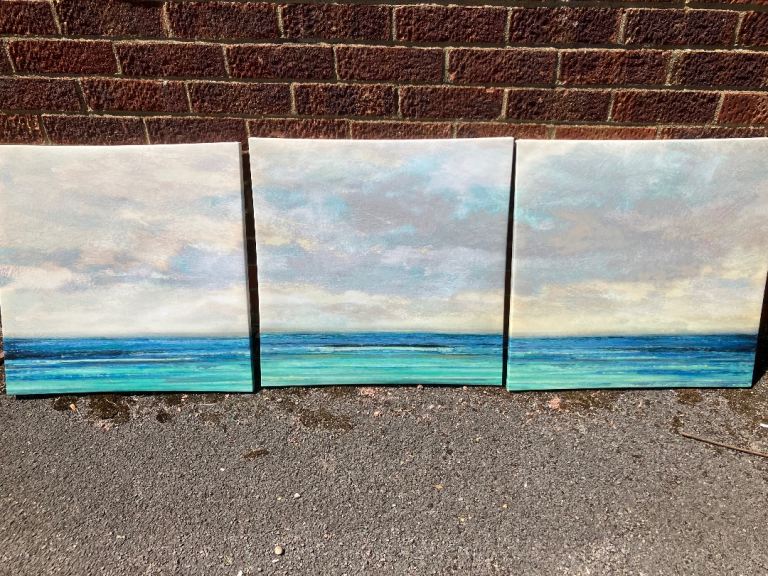 Large canvas print of seashore